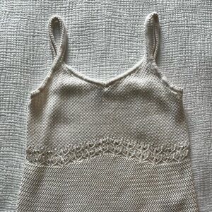 Old Navy Cream Knit Camisole Top